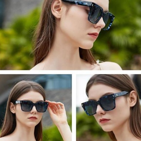 ??Polarized Sunglasses for Women: UV Protection Womens and Mens Square Shades main image 6